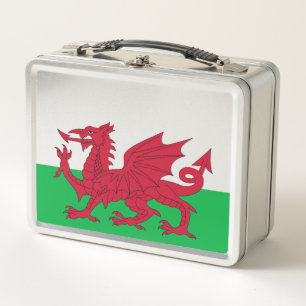 Welsh Dragon ~ Flag Wales Metall Brotdose
