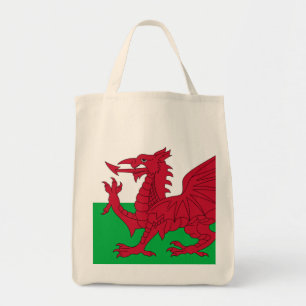 Welsh Dragon ~ Flag Wales Tragetasche