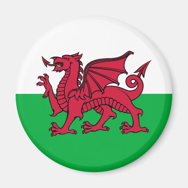 Welsh Dragon Magnet (Vorne)