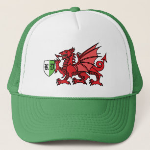 Welsh Dragon Monogram Truckerkappe