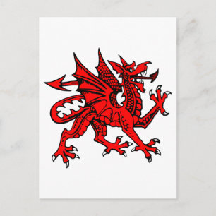 Welsh Dragon Postkarte