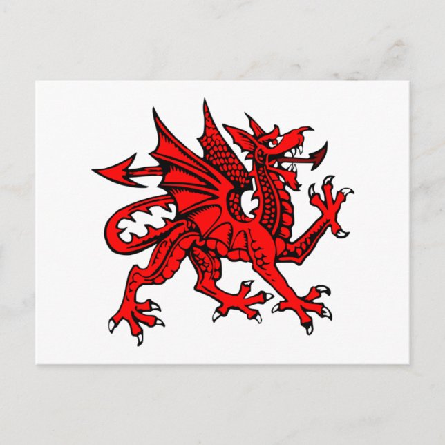 Welsh Dragon Postkarte (Vorderseite)