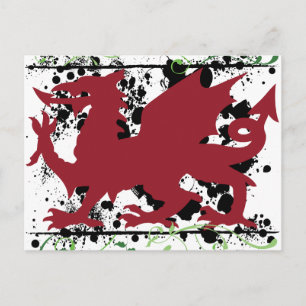 Welsh Dragon Postkarten