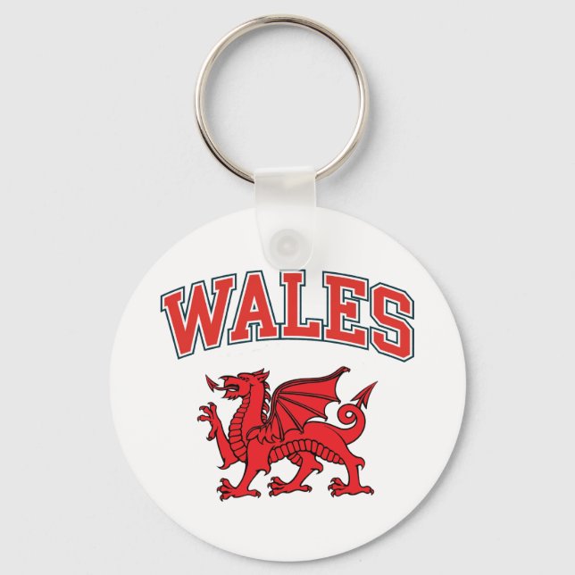 Welsh Dragon Schlüsselanhänger (Vorderseite)