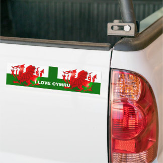 Welsh Flag Autoaufkleber