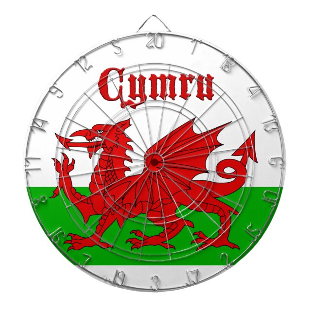 Welsh Flag Cymru Dartscheibe (vorne)