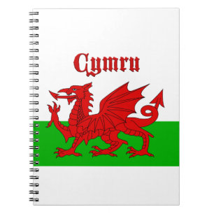 Welsh Flag Cymru Notizblock