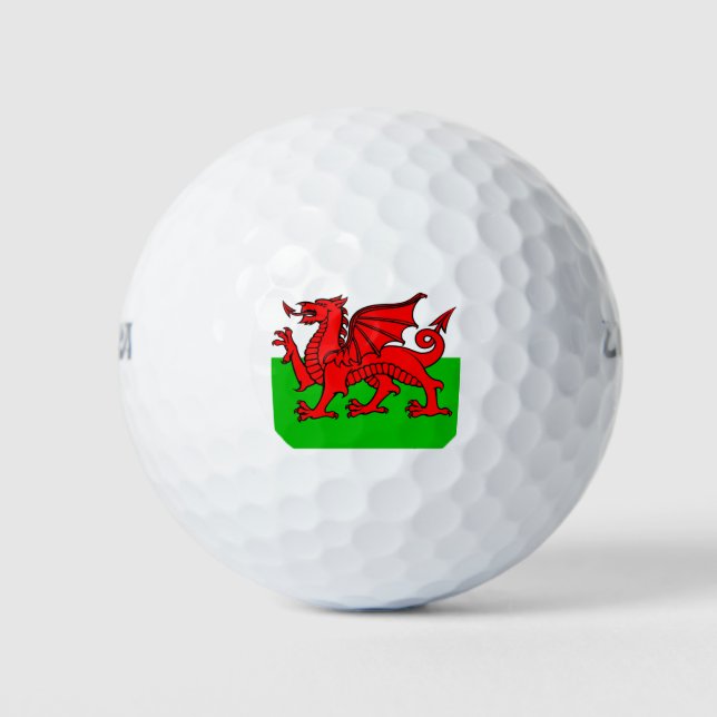 Welsh Flag Golfball (Vorderseite)