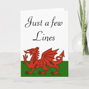 Welsh Flag Karte