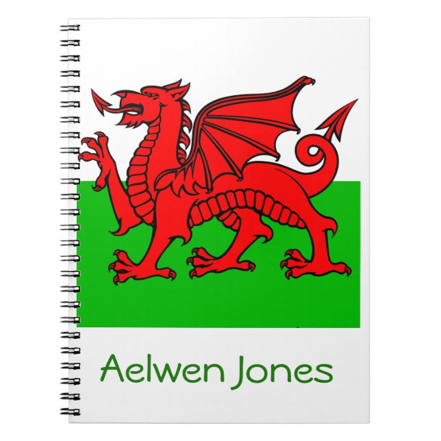 Welsh Flag Notizblock (Vorderseite)