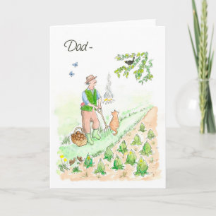 Welsh Greeting Birthday Card for a Man: Gardening Karte