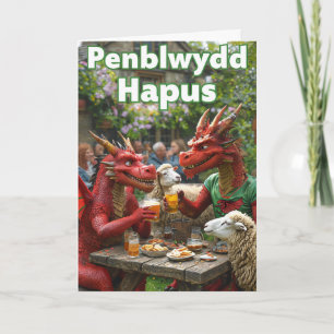 Welsh Happy Birthday Card Karte