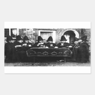 Welsh Hexen mit Tee-Krone-Teatime Rechteckiger Aufkleber
