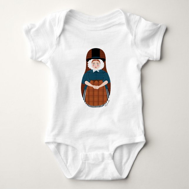 Welsh Matryoshka Baby Strampler (Vorderseite)