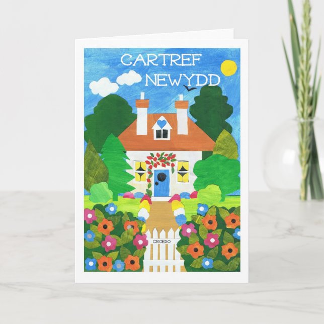 Welsh New Zuhause Announctions Card Ankündigung (Vorderseite)