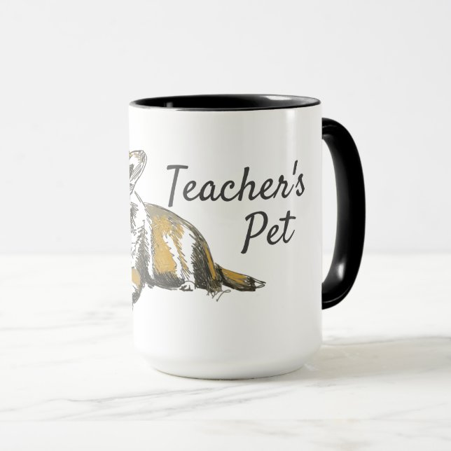 Welsh Pembroke Corgi Original Art Teachers Pet Tasse (VorderseiteRechts)