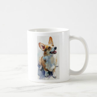 Welsh Pembroke corgi watercolor Kaffeetasse