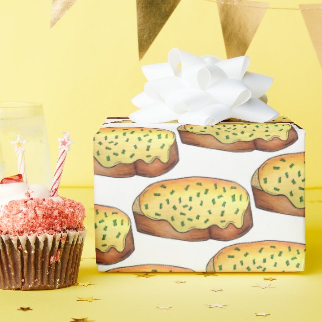 Welsh Rarebit Savory Cheese Toast British Food UK Geschenkpapier (Geburtstagsparty)