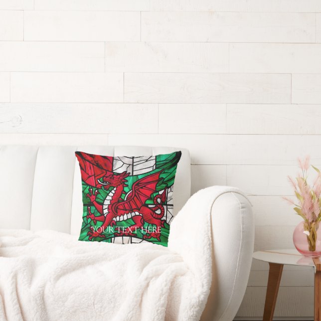Welsh Red Dragon Flag Kissen (Liege)
