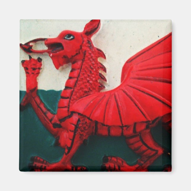 Welsh Red Dragon Magnet (Vorne)