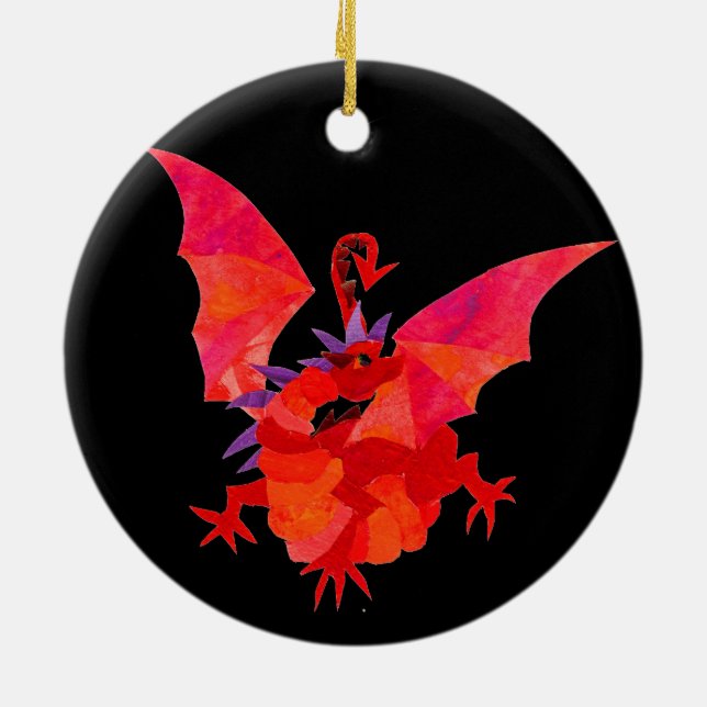 Welsh Red Dragon Ornament (Hinten)