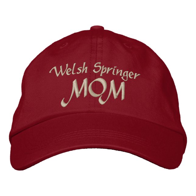 Welsh Springer MAMA Geschenke Bestickte Baseballkappe (Vorderseite)
