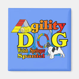 Welsh Springer Spaniel Agility Geschenke Magnet