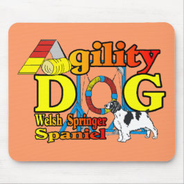 Welsh Springer Spaniel Agility Geschenke Mousepad