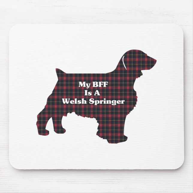 Welsh Springer SPANIEL BESTE FREUNDIN Mousepad (Vorne)