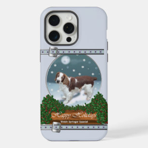 Welsh Springer Spaniel Blue Christmas Holiday iPhone 15 Pro Max Hülle
