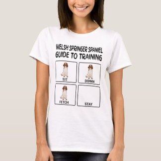 Welsh Springer Spaniel Führer zum Training Hund Ob T-Shirt