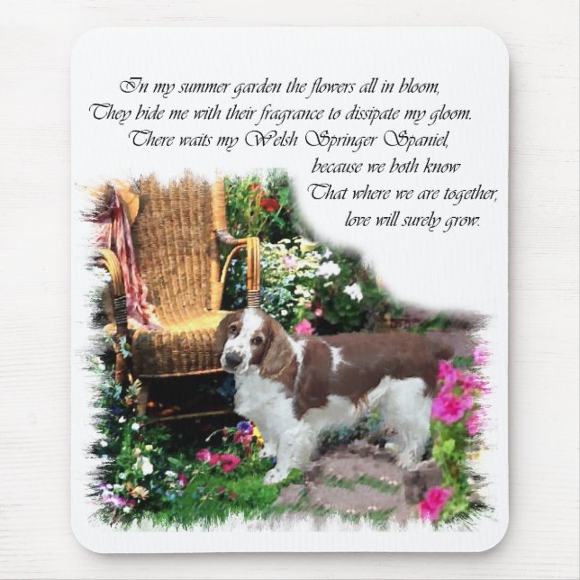 Welsh Springer Spaniel Kunstgeschenke Mousepad (Vorne)