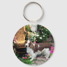 Welsh Springer Spaniel Kunstgeschenke Schlüsselanhänger