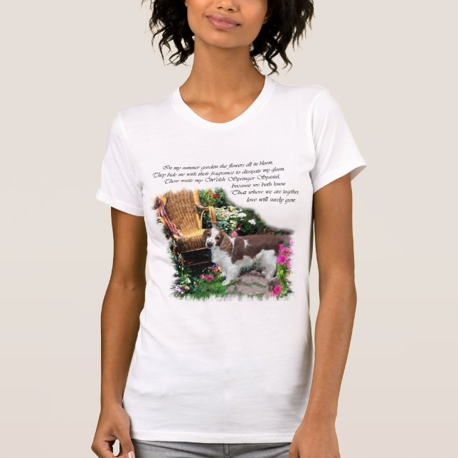 Welsh Springer Spaniel Kunstgeschenke T-Shirt (Vorderseite)
