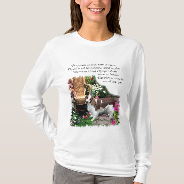 Welsh Springer Spaniel Kunstgeschenke T-Shirt (Vorderseite)