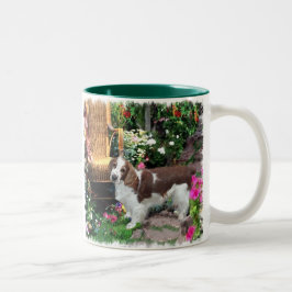 Welsh Springer Spaniel Kunstgeschenke Zweifarbige Tasse