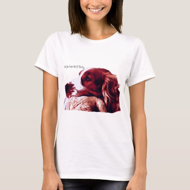 Welsh Springer Spaniel Liebe T-Shirt (Vorderseite)