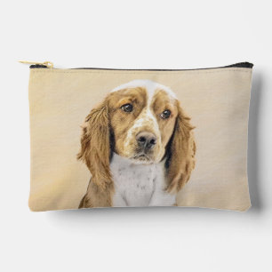 Welsh Springer Spaniel Malerei Original Dog Art Zubehörtasche