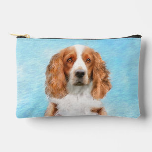 Welsh Springer Spaniel Malerei Original Dog Art Zubehörtasche