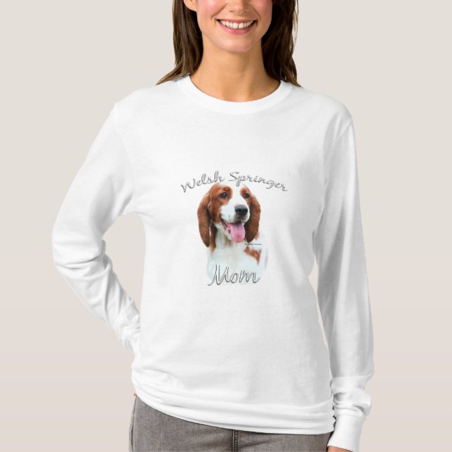 Welsh Springer Spaniel Mama 2 T-Shirt (Vorderseite)