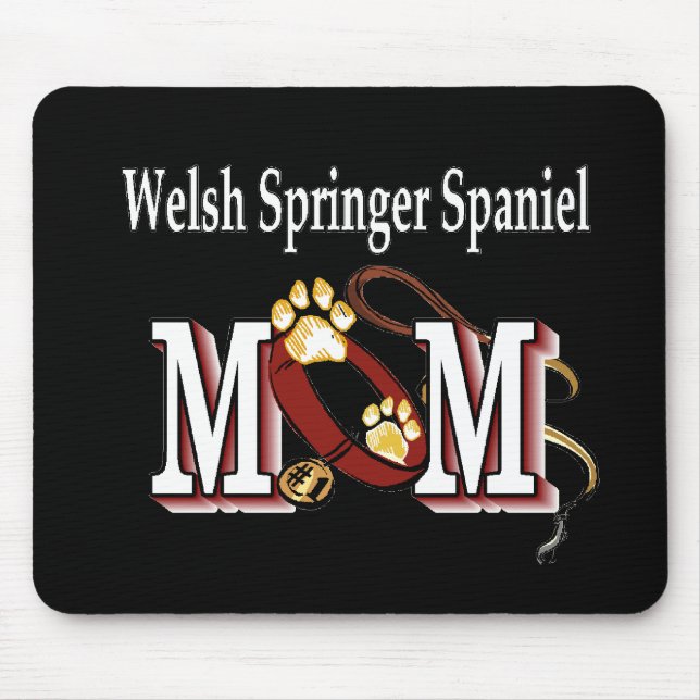 Welsh Springer Spaniel Mama Geschenke Mousepad (Vorne)