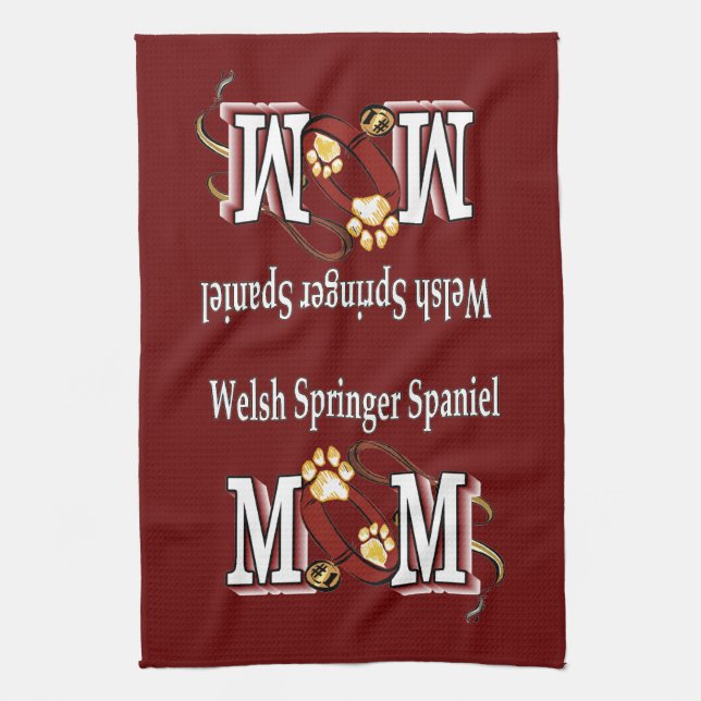 Welsh Springer Spaniel Mama Handtuch (Vertikal)