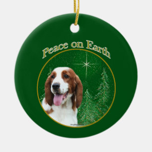 Welsh Springer Spaniel Peace Keramik Ornament