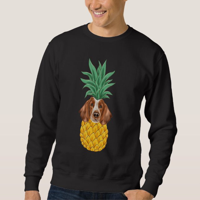 Welsh Springer Spaniel Pineapple Dog Sweatshirt (Vorderseite)