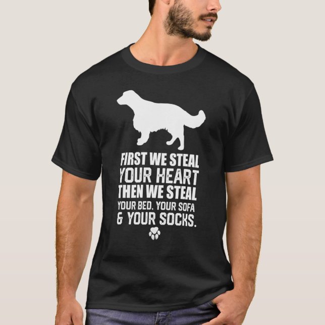 Welsh Springer Spaniel Steal Your Heart Steart You T-Shirt (Vorderseite)