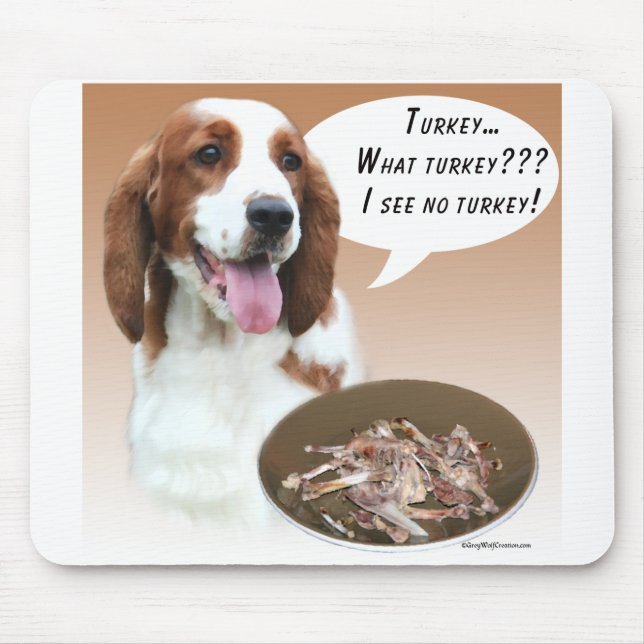 Welsh Springer Spaniel Türkei Mousepad (Vorne)