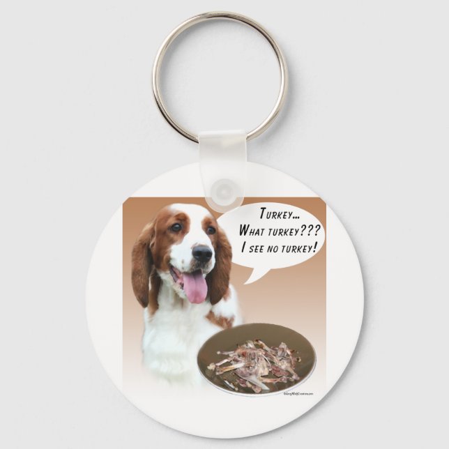 Welsh Springer Spaniel Türkei Schlüsselanhänger (Vorderseite)