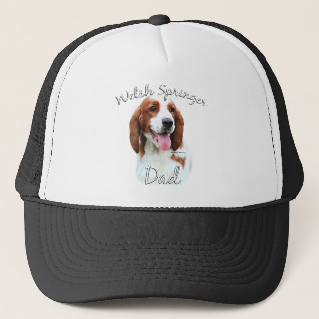 Welsh Springer Spaniel Vater 2 Truckerkappe (Vorderseite)