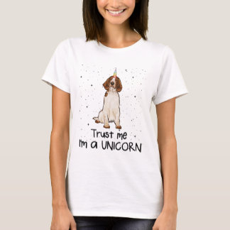 Welsh Springer Spaniel vertraue mir im a Unicorone T-Shirt