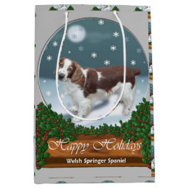 Welsh Springer Spaniel Weihnachten Mittlere Geschenktüte